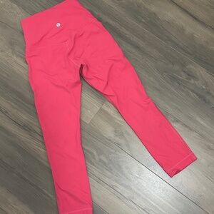 Lululemon Align High-Rise Crop; 21"; Lip Gloss pink; Size 2